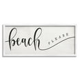 thumbnail image 1 of Stupell Home Décor Industries Beach Please Nautical Pun Playful Wave Font, 13 x 30, Designed by Daphne Polselli, 1 of 7