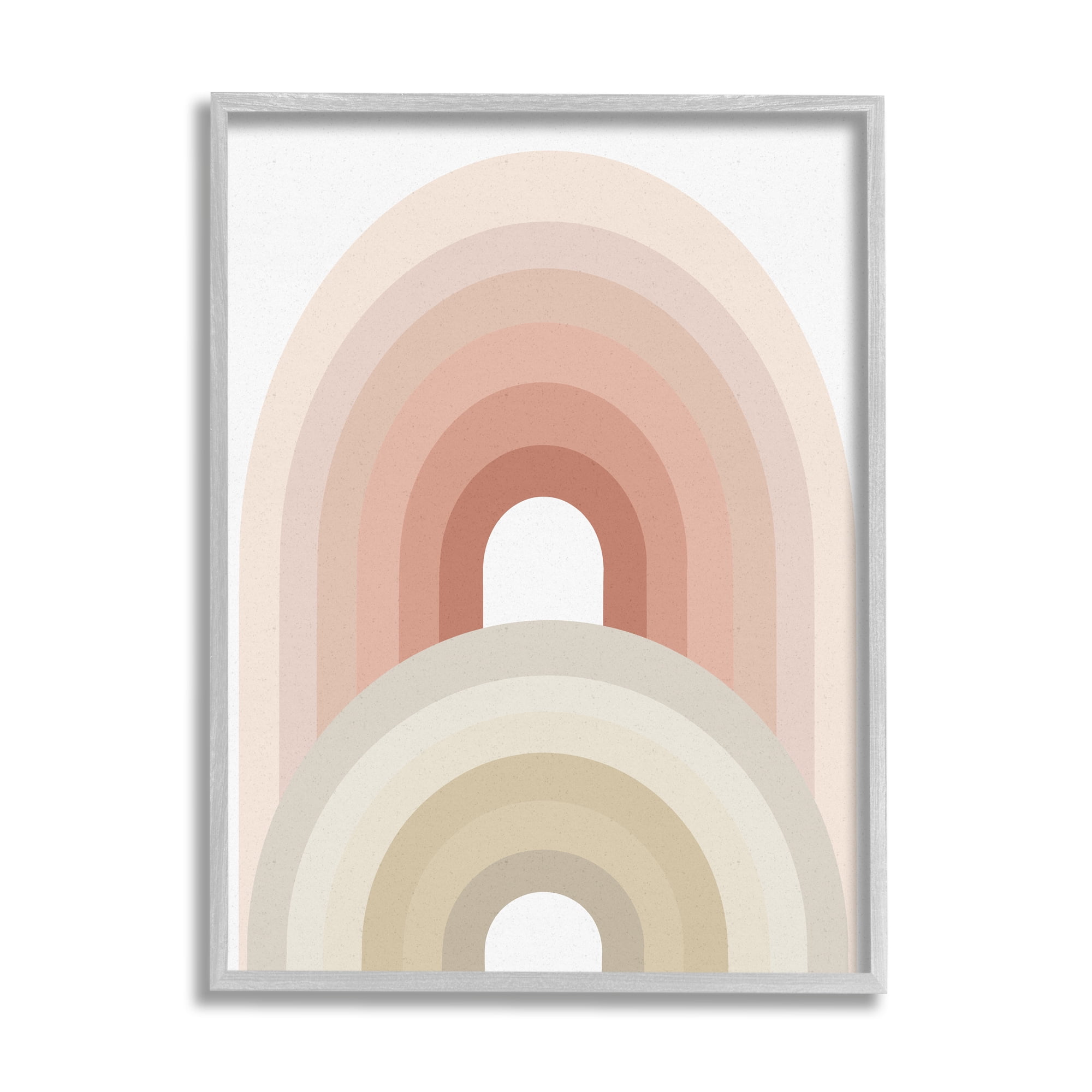 Stupell Home Décor Industries Big Little Rainbow Desert Terracotta Palette Beige Blush, 24 x 30, Designed by Ros Ruseva