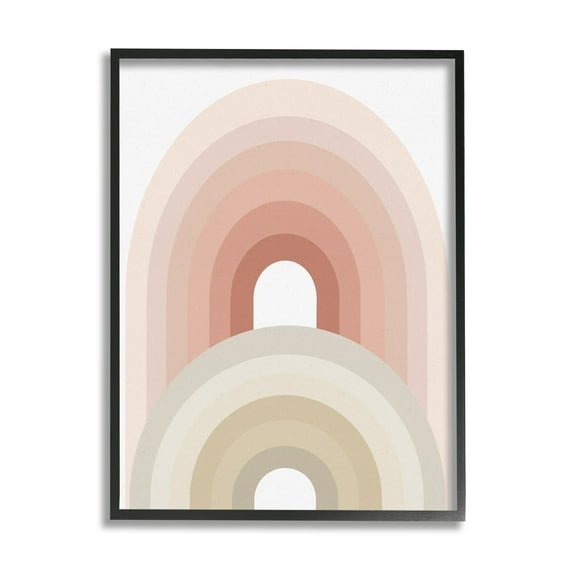 Stupell Home Décor Industries Big Little Rainbow Desert Terracotta Palette Beige Blush, 24 x 30, Designed by Ros Ruseva