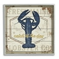 thumbnail image 1 of Stupell Home Décor Industries Catch of the Day Vintage Blue Lobster Plank Pattern 24 x 24 Designed by Jennifer Pugh, 1 of 7