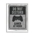 thumbnail image 1 of Stupell Home Décor Industries Don't Disturb Gamer at Work Video Game Controller, 11 x 14, Designed by Lux + Me Designs, 1 of 7