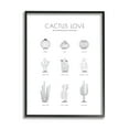 thumbnail image 1 of Stupell Home Décor Industries Illustrated Guide to Succulents Minimal Modern Cactus Plant, 11 x 14, Designed by Martina Pavlova, 1 of 6