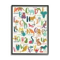 thumbnail image 1 of Stupell Industries Joyful Animal Alphabet Kid's Playful ABC Typography, 11 x 14, Designed by Lisa Whitebutton, 1 of 7