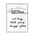 thumbnail image 1 of Stupell Industries Kitchen Gathering Sign Minimal Sit Talk Laugh Phrase, 11 x 14, Designed by Daphne Polselli, 1 of 7