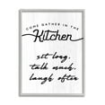 thumbnail image 1 of Stupell Home Décor Industries Kitchen Gathering Sign Minimal Sit Talk Laugh Phrase, 24 x 30, Designed by Daphne Polselli, 1 of 7