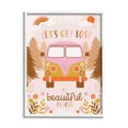 thumbnail image 1 of Stupell Home Décor Industries Let's Get Lost Phrase Adventure Peace Flowers Van, 24 x 30, Designed by Angela Nickeas, 1 of 6