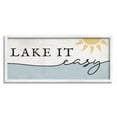 thumbnail image 1 of Stupell Home Décor Industries Nautical Pun Lake It Easy Phrase Sunny Water, 13 x 30, Designed by Daphne Polselli, 1 of 8