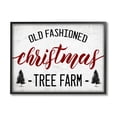 thumbnail image 1 of Stupell Home Décor Industries Red Christmas Rustic Tree Farm Sign Black Framed Design by Daphne Polselli, 1 of 8