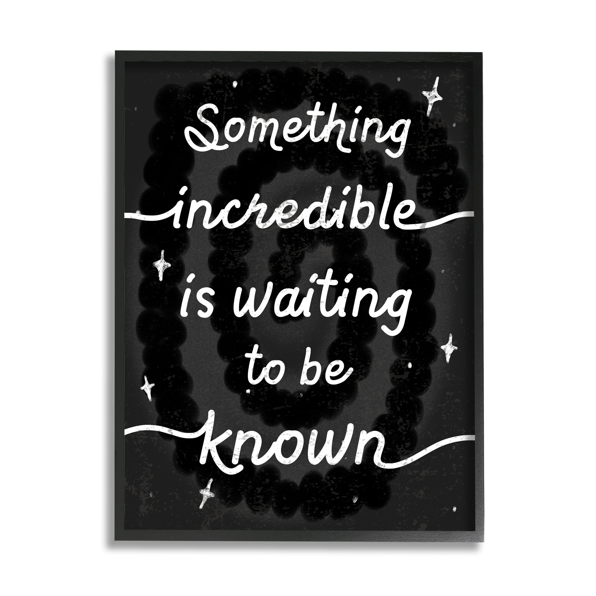 Stupell Home Décor Industries Something Incredible Is Waiting Phrase Retro Spotted Spiral, 16 x 20, Designed by Daphne Polselli