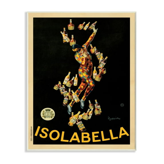 Stupell Home Décor Isolabella Vintage Poster Drink Design Wall Plaque by Marcello Dundovic