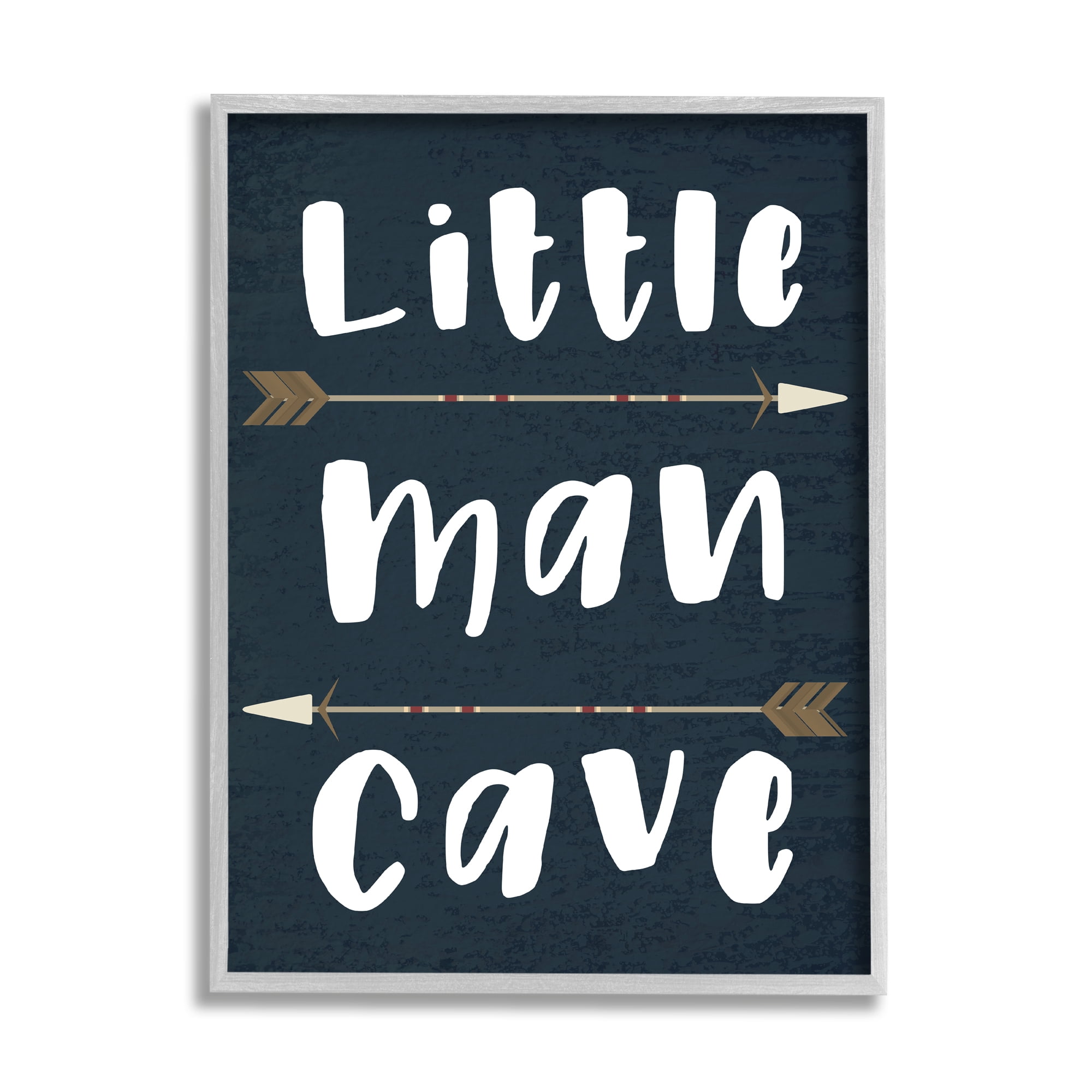 Stupell Home Décor Little Man Cave Arrows, 24 in x 30 in, Design by Daphne Polselli