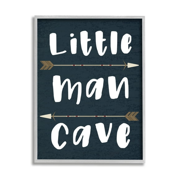 Stupell Home Décor Little Man Cave Arrows, 24 in x 30 in, Design by Daphne Polselli