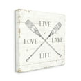 thumbnail image 1 of Stupell Home Décor Live Love Lake Life Oars Country Word Design Canvas Wall Art by Daphne Brissonnet, 1 of 5
