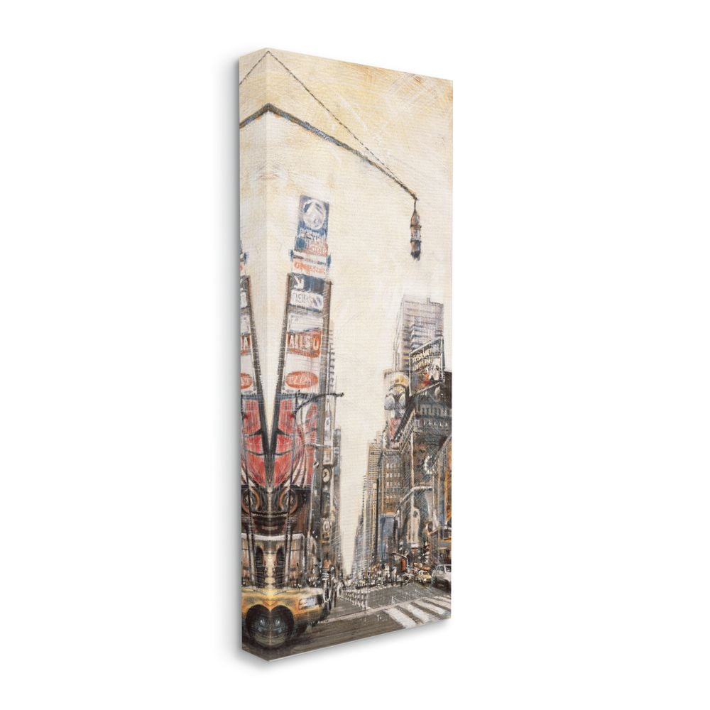 New York City Buildings Canvas Wall Art for Kids Room