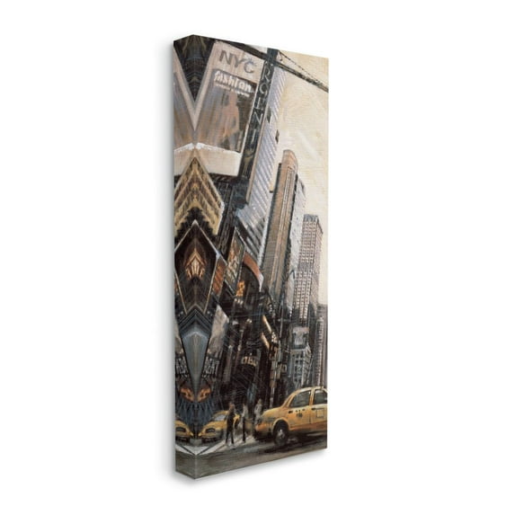 Stupell Home Décor New York City Street Cityscape Painting Canvas Wall Art by Matthew Daniels