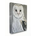 thumbnail image 1 of Stupell Home Décor Owl Portrait White Gray Animal Painting Canvas Wall Art by Suzi Redman, 1 of 1