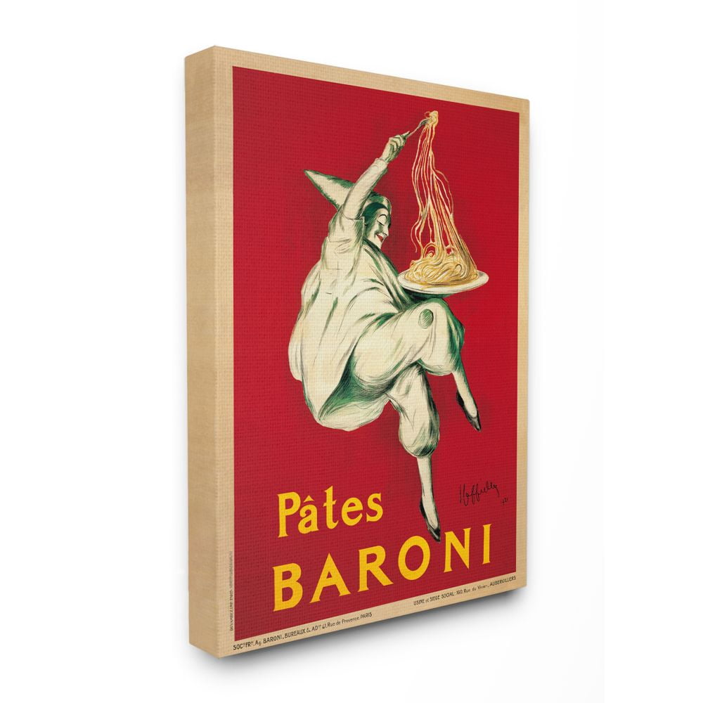 Stupell Home Décor Pates Baroni Vintage Poster Food Design Canvas Wall Art by Marcello Dudovich
