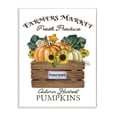 thumbnail image 1 of Stupell Industries Farmers Market Autumn Harvest Charming Pumpkin Wall Plaque Design by Deborah Brown, 1 of 5