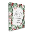 thumbnail image 1 of Stupell Industries Most Wonderful Time Winter Phrase Festive Wreath Canvas Design by Lettered and Lined, 1 of 6