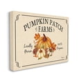 thumbnail image 1 of Stupell Industries Traditional Pumpkin Patch Farm Sign Tan Orange Canvas Design by Sheri Hart, 1 of 6