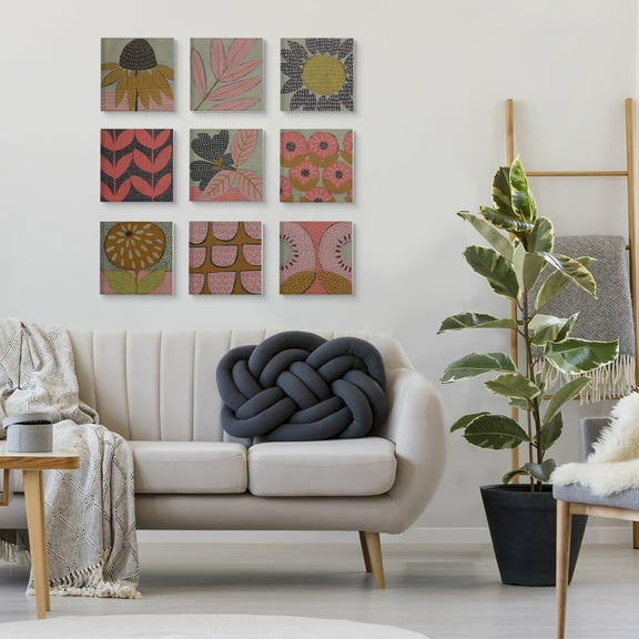 Stupell Home Décor Sunflower Abstract Pattern Paintings Canvas Wall Art by Chariklia Zarris