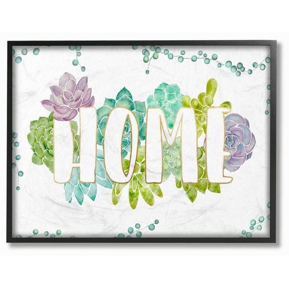 Stupell Home Décor Text Flowers Framed Art Print, by Ziwei Li