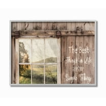 Stupell Home Décor Textured Gray Farmhouse Frame Framed Art Print, by Lori Deiter