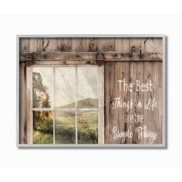 Stupell Home Décor Textured Gray Farmhouse Frame Framed Art Print, by Lori Deiter