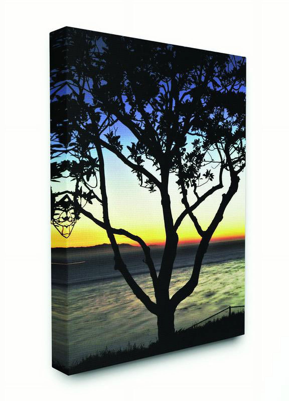 Stupell Home Décor Tree Silhouette Landscape Photograph Canvas Wall Art by Joseph Elliott