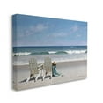 thumbnail image 1 of Stupell Home Décor Two White Adirondack Chairs on the Beach Modern Unframed Painting Canvas Art Prints,30 x 40, 1 of 5