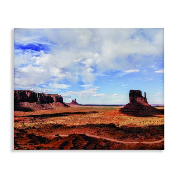 Stupell Industries Rustic Lodge Utah Monument Valley Desert Landscape Photograph Canvas Art, 48 x 36, by Joseph Elliott