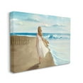 thumbnail image 1 of Stupell Home Décor Walk on the Beach Blue Ocean Painting Canvas Wall Art by Ziwei Li, 1 of 6