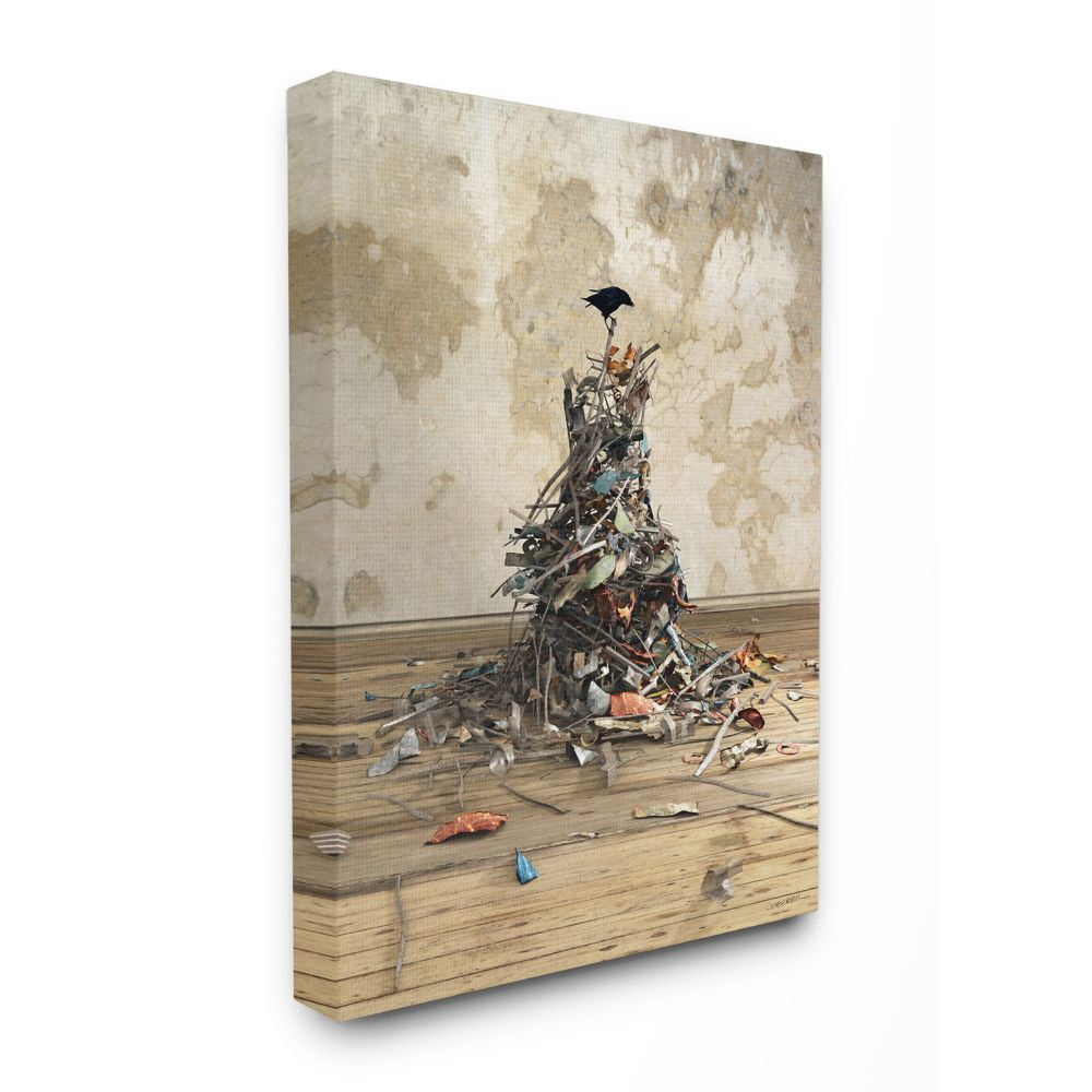 Stupell Home Décor a Crows Collection Animal Bird Design Canvas Wall Art by Cynthia Decker