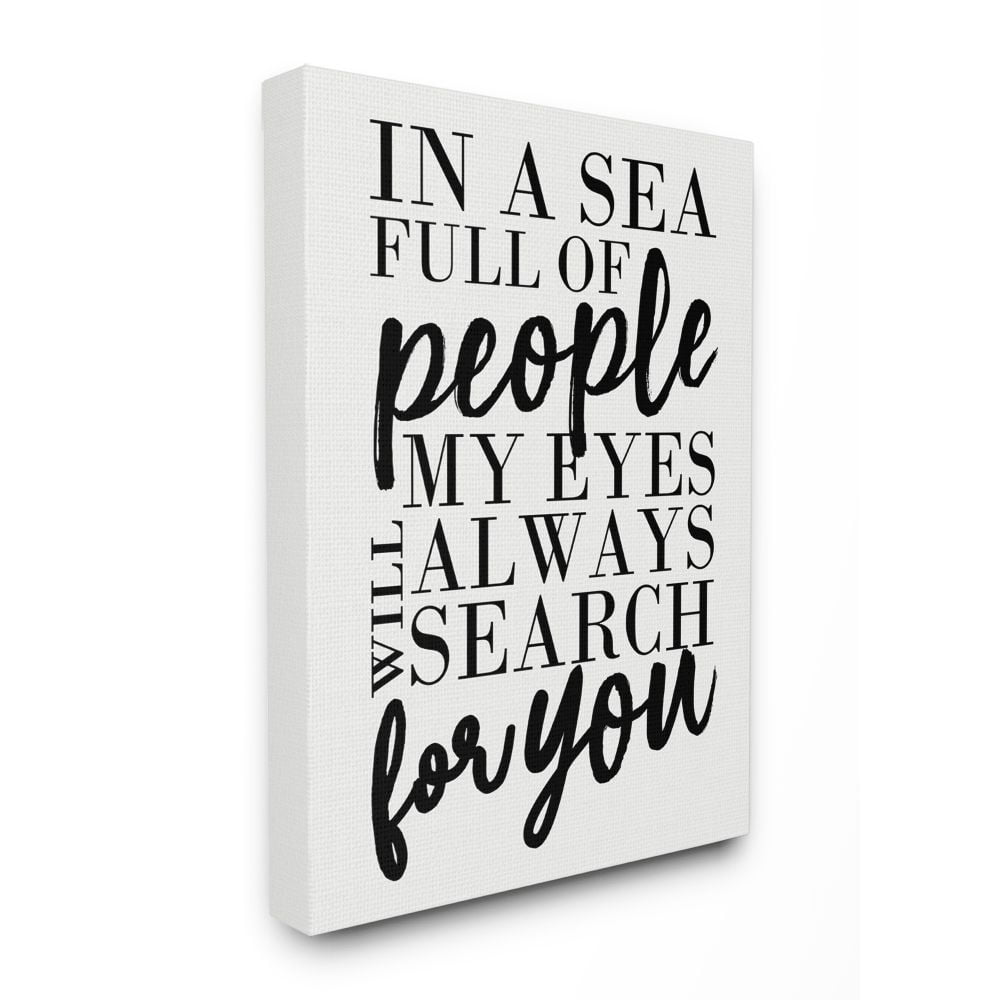 Stupell Home Decor Framed Canvas Art Print, 16" x 1.50"