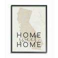 thumbnail image 1 of Stupell  Home Sweet Home California Typography Framed Giclee Texturized Art 11 x 14, 1 of 4