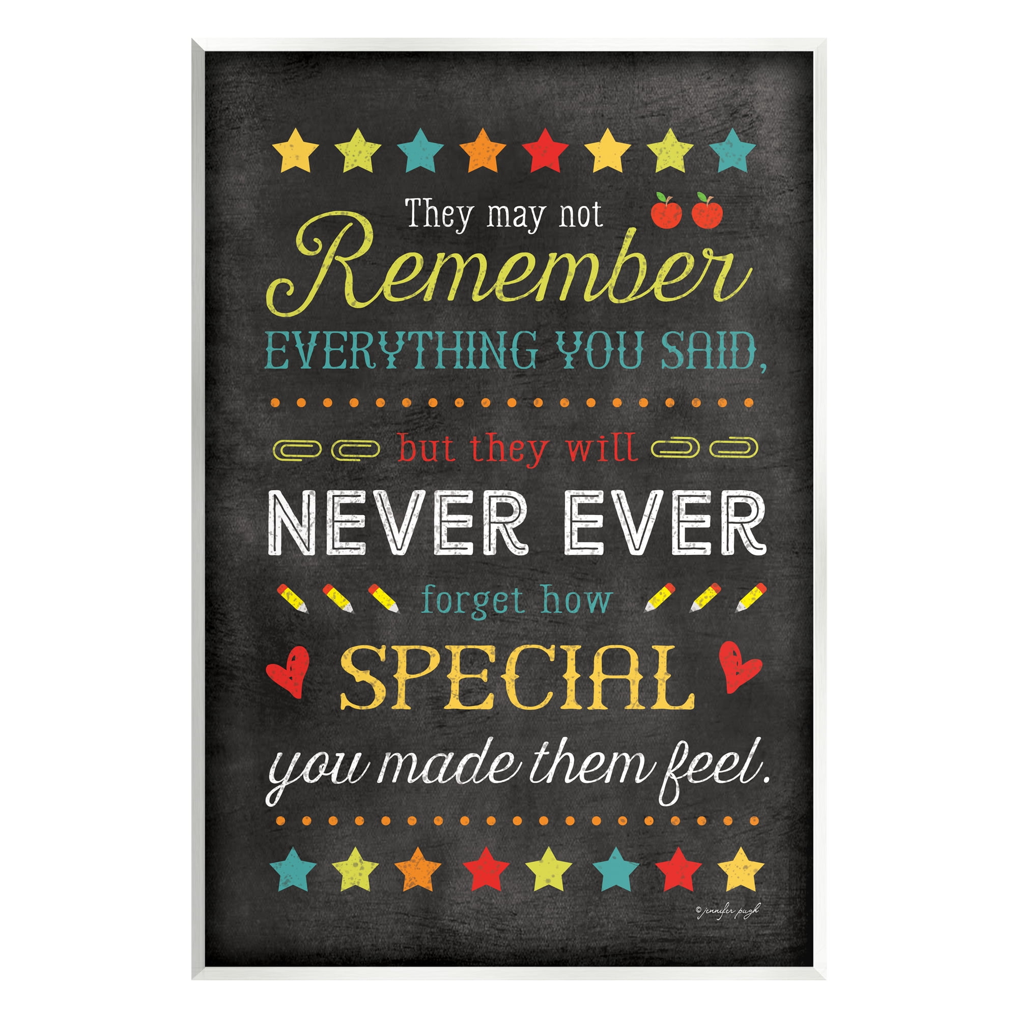 Stupell How Special You Made Them Feel Teacher Inspirational Painting Wall Plaque Unframed Art Print Wall Art