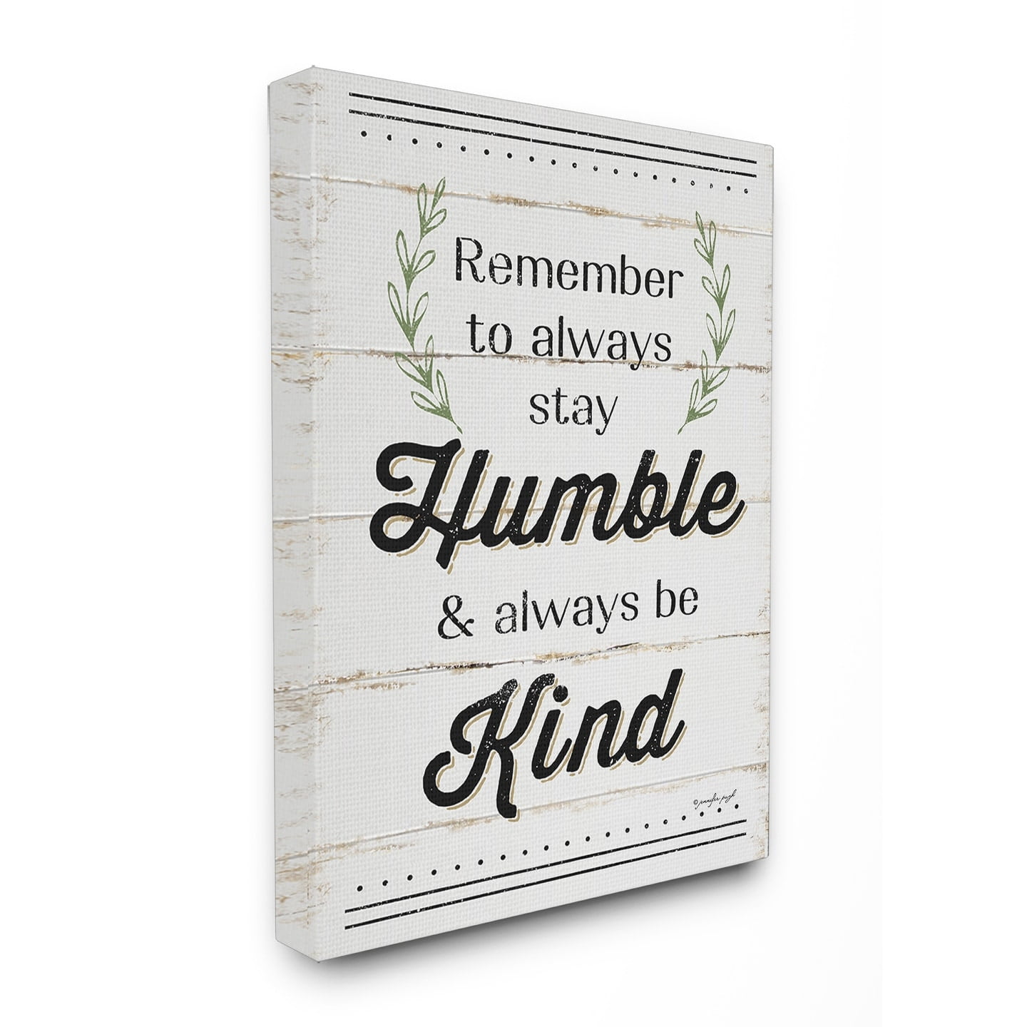 Stupell Humble And Kind Sprig Canvas Wall Art 30 x 40