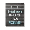 thumbnail image 1 of Stupell I Teach Math & Have Problems Funny Typography Painting Gallery Wrapped Canvas Print Wall Art, 1 of 5