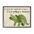thumbnail image 1 of Stupell  I'm So Getting a Dinosaur Green Triceratops Framed Giclee Texture Art 16 x 20, 1 of 4