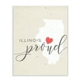 thumbnail image 1 of Stupell Illinois Proud with Heart Wall Plaque Art 13 x 19, 1 of 4