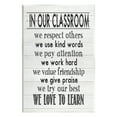 thumbnail image 1 of Stupell In Our Classroom Teacher Sign Inspirational Painting Wall Plaque Unframed Art Print Wall Art, 1 of 6