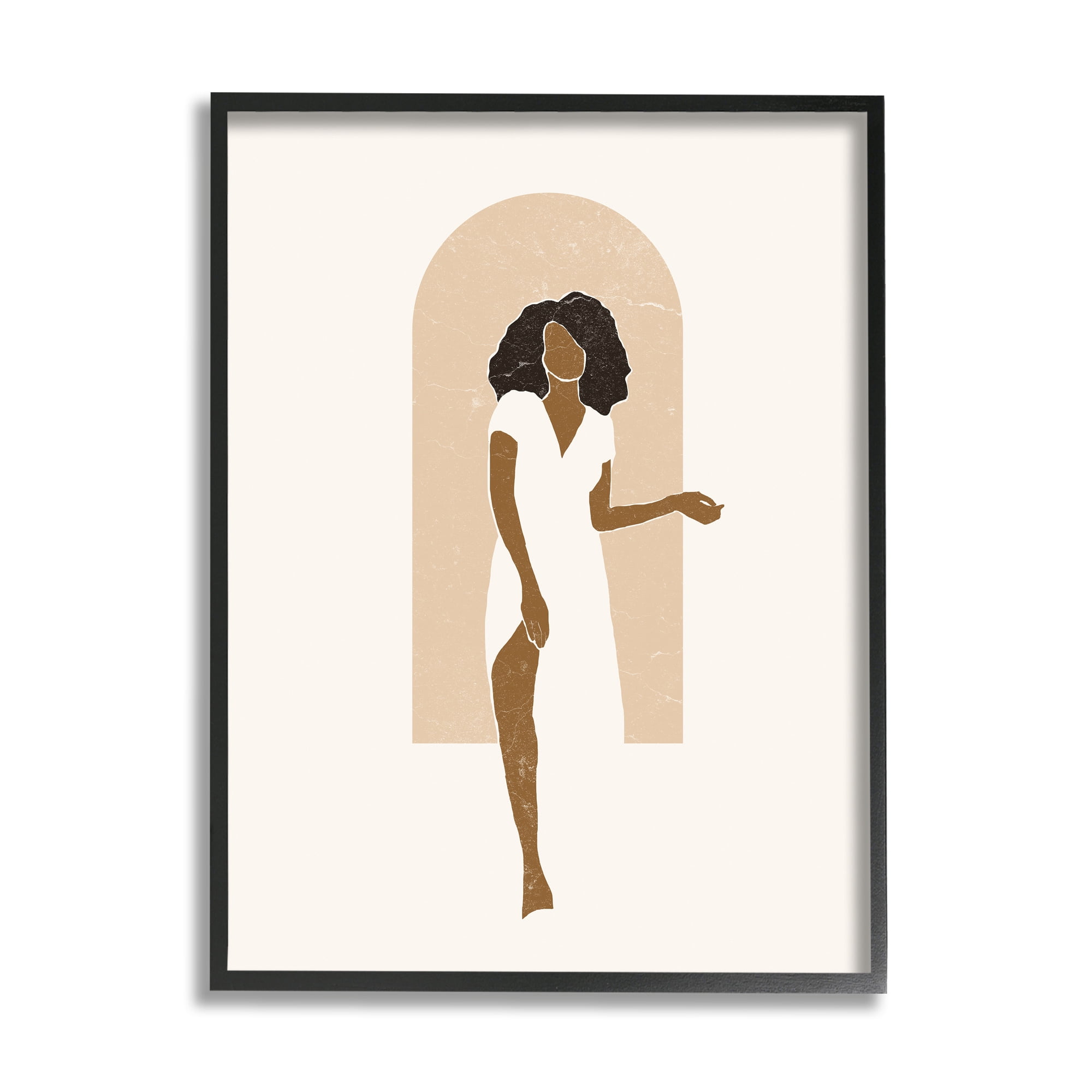 Stupell Indtries Abstract Female in Archway Soft Minimal Earth Tones,16 x 20,Design by Yuyu Pont