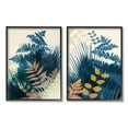 thumbnail image 1 of Stupell Indtries Abstract Layered Forest Ferns Tropical Blue Beige Tones,11 x 14,Design by Ian Winstanley, 1 of 5