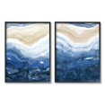 thumbnail image 1 of Stupell Indtries Abstract Ocean Geode Landscape By Blue Beige Lines,16 x 20,Design by Jackie Quigley, 1 of 5