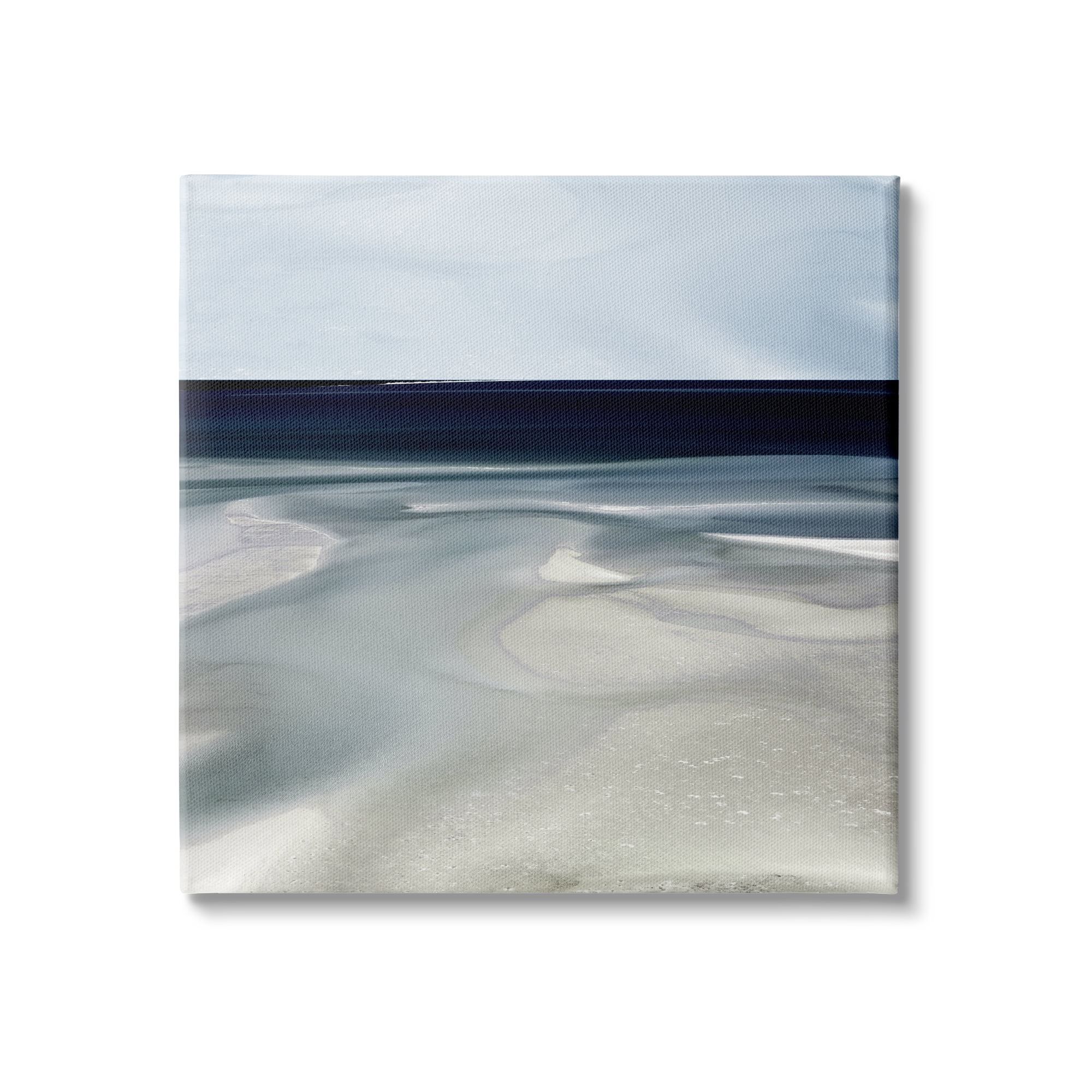 Stupell Indtries Abstract Shallow Beach Tide Water Movement Soft Blues,36 x 36,Design by Danita Delimont