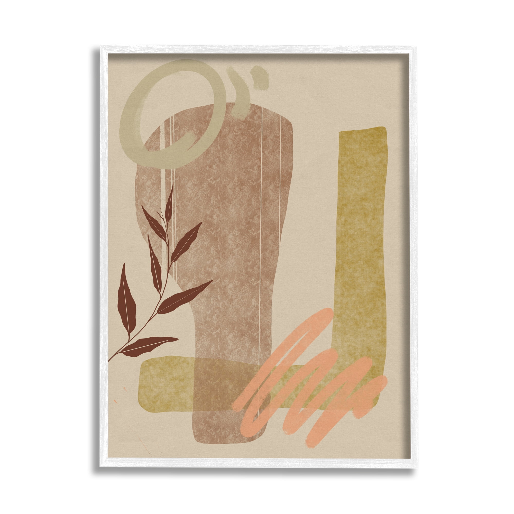 Stupell Indtries Abstract Shapes and Scribbles Brown Tone Desert Plant,16 x 20,Design by Nicholas Holman&nbsp;