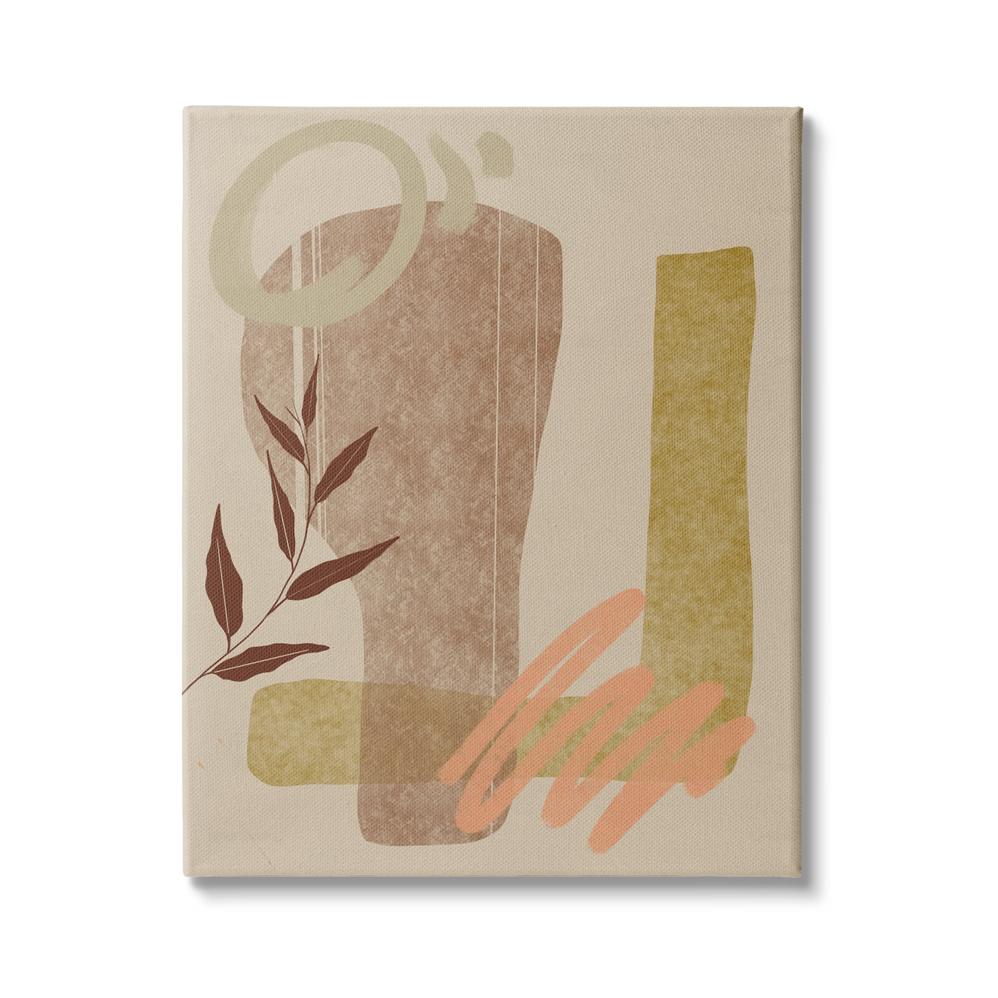 Stupell Indtries Abstract Shapes and Scribbles Brown Tone Desert Plant,24 x 30,Design by Nicholas Holman&nbsp;