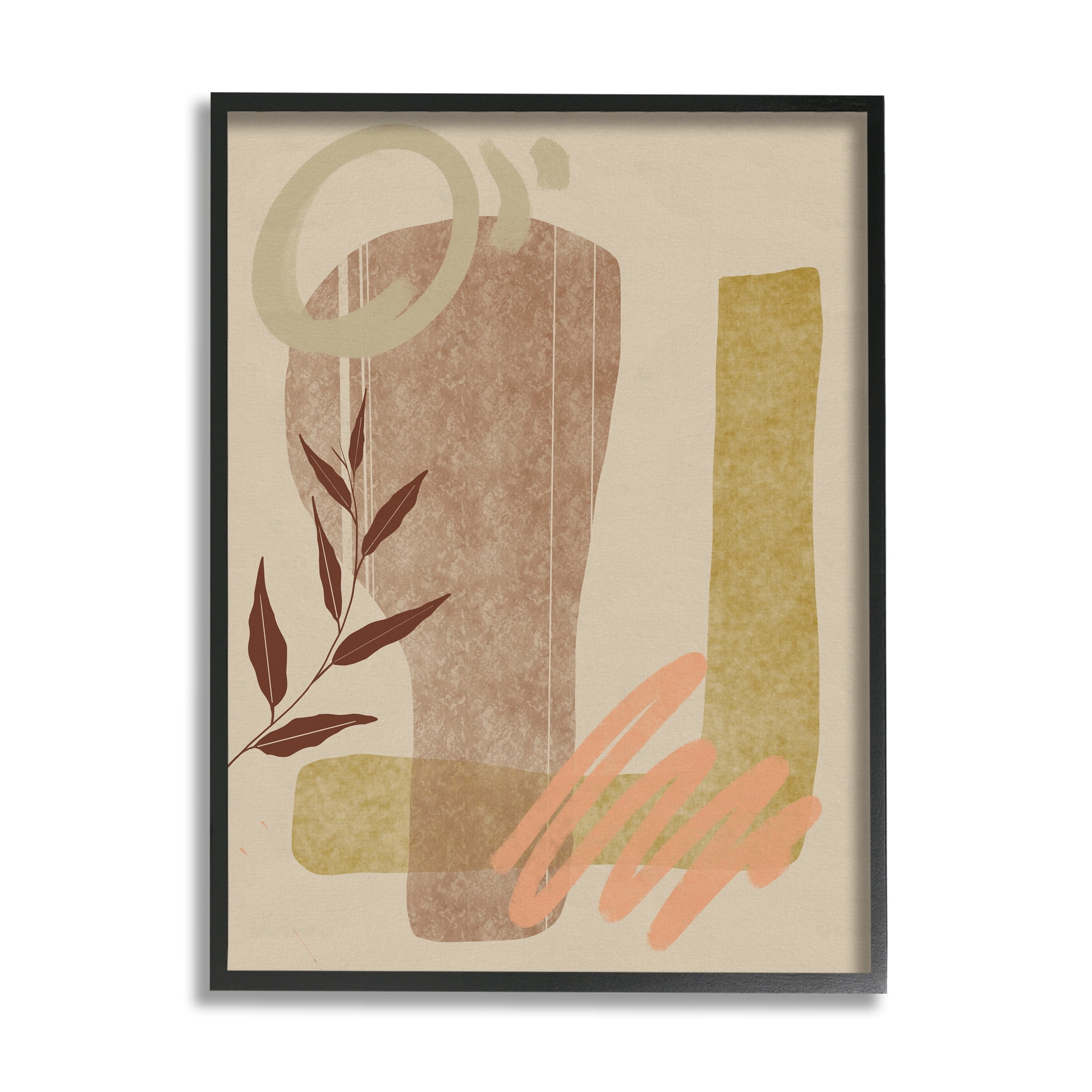 Stupell Indtries Abstract Shapes and Scribbles Brown Tone Desert Plant,24 x 30,Design by Nicholas Holman&nbsp;