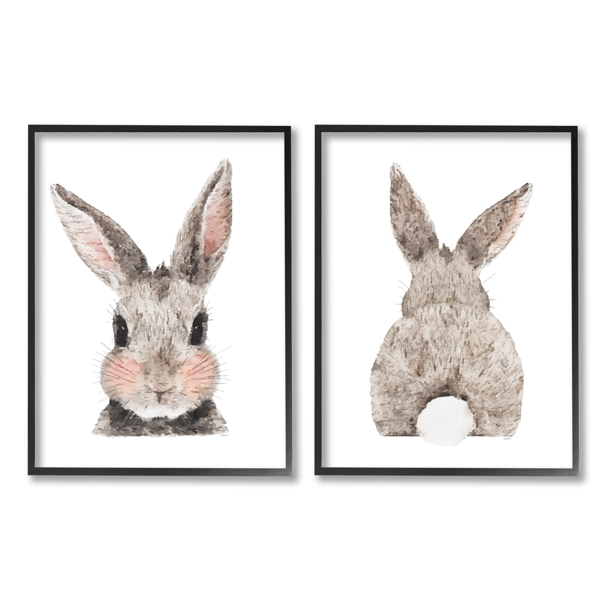 Stupell Indtries Adorable Bunny Cotton Tail Kid's Rabbit Blhing,16 x 20,Design by Amanda Greenwood