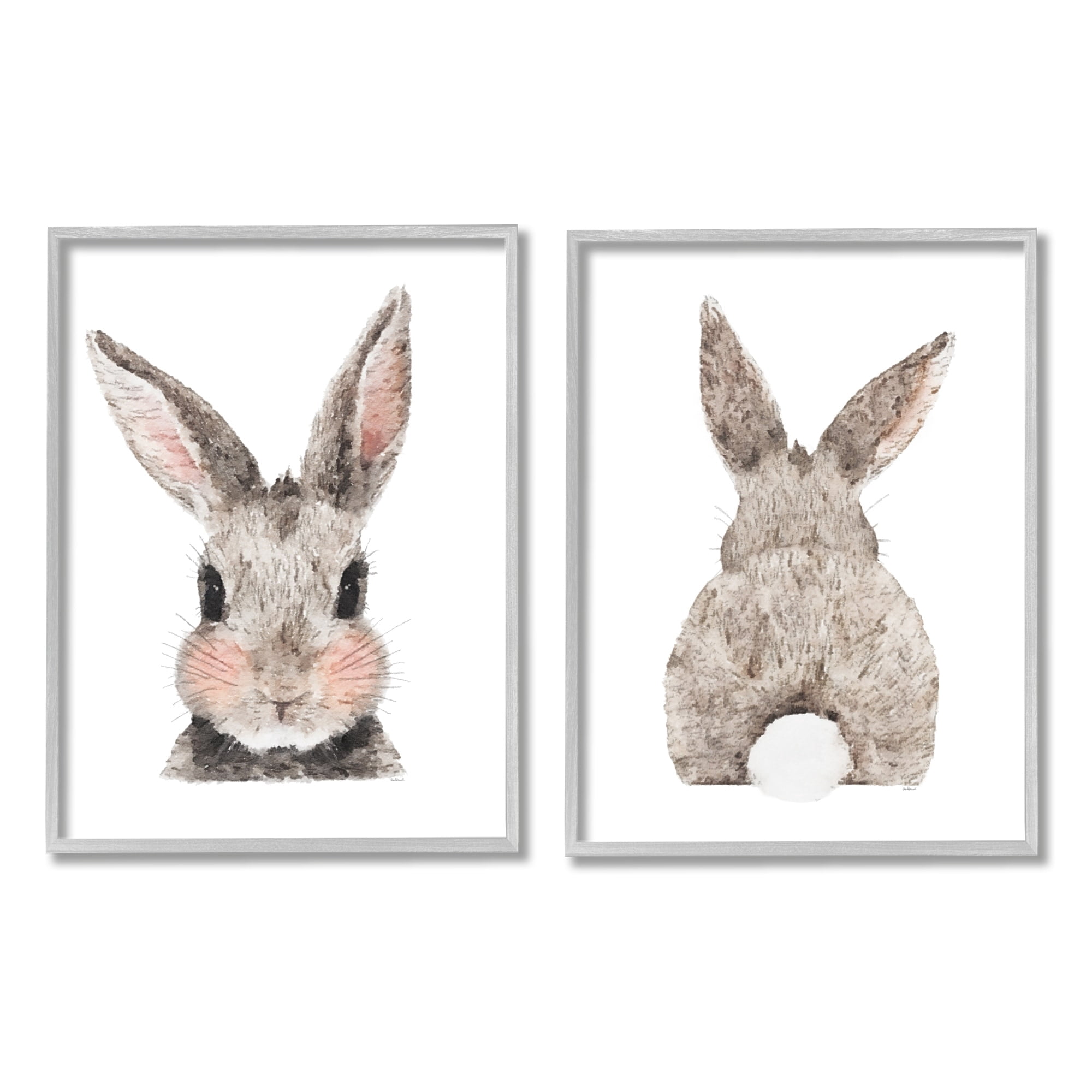 Stupell Indtries Adorable Bunny Cotton Tail Kid's Rabbit Blhing,16 x 20,Design by Amanda Greenwood